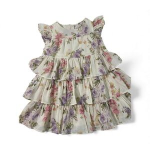 GAP and LOVE SHACK FANCY Floral Dress with Ruffle Details Never worn!